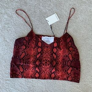 Acacia Liv top in amber python